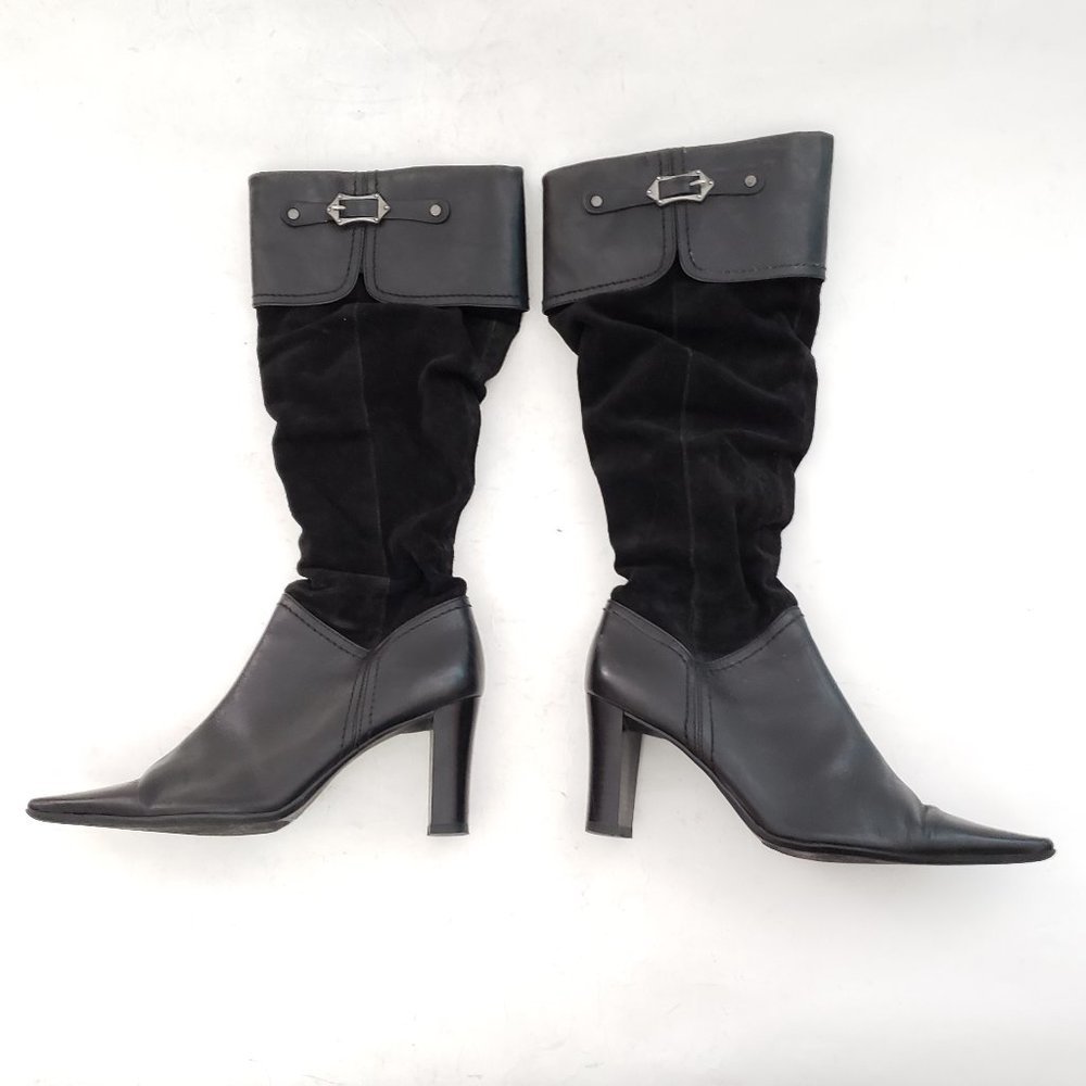 Minozzi Milano Leather/Suede Heeled Boots Size 37